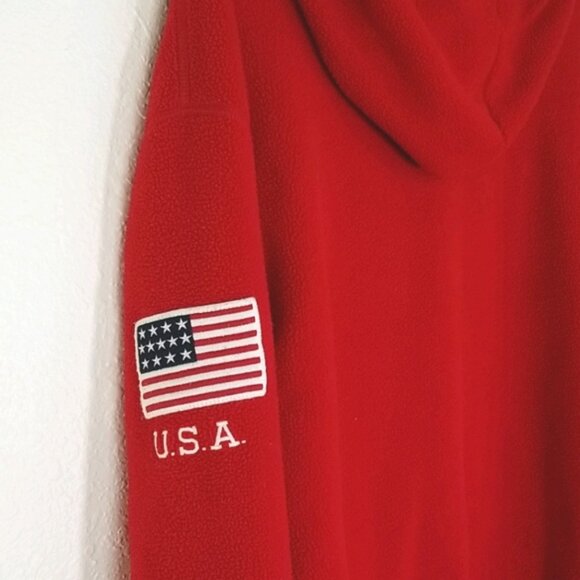POLO RALPH LAUREN Red Hoodie, size L - Picture 4 of 5